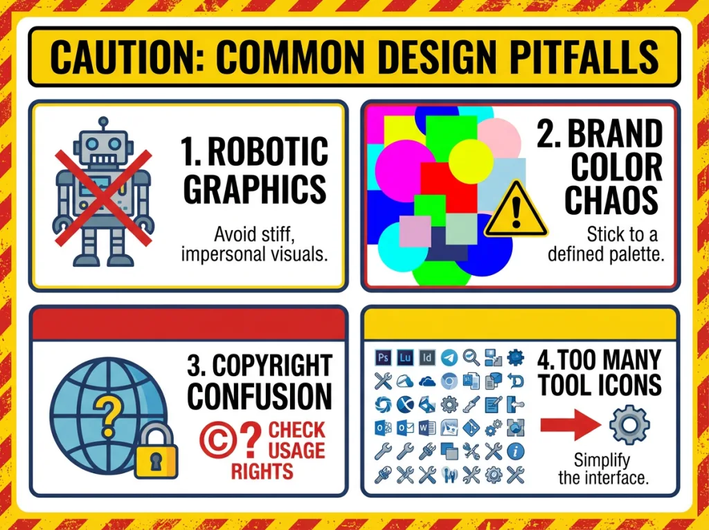 Four common mistakes to avoid when using AI image generators for small business marketing