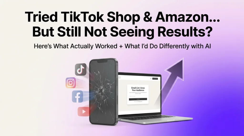 TikTok Shop and Amazon Influencer strategy showing shift to AI and building your own platform